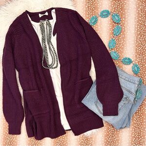 Plum cardigan NEW WITH TAGS SIZE L